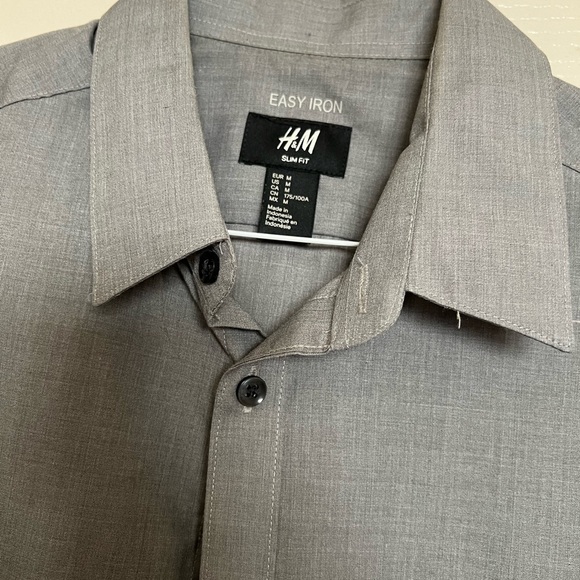 Men’s Grey Button Up - Picture 2 of 7